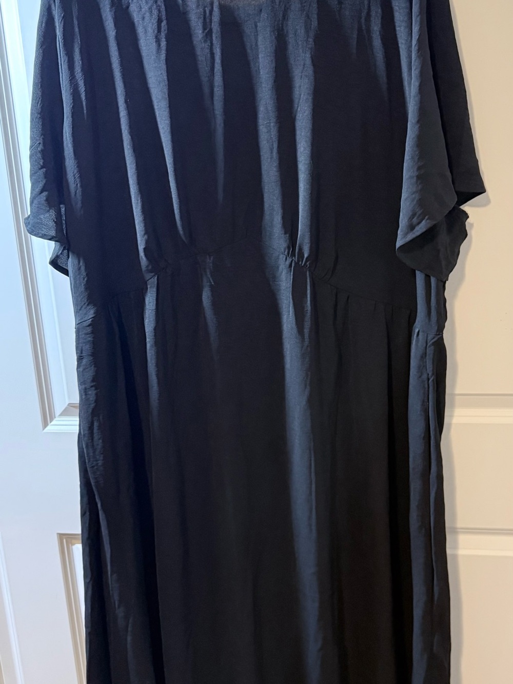 BloomChic Black Maxi Dress with Lace Butterfly Inset
